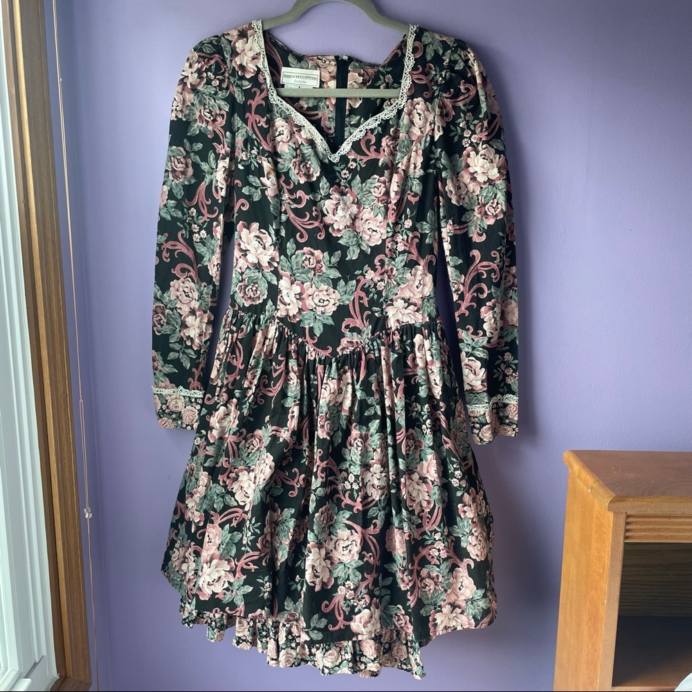 Gunne Sax Vintage Floral Dress